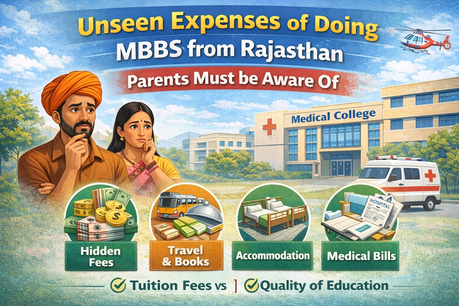 Unseen Expenses of Doing?MBBS from Rajasthan Parents Must be Aware of